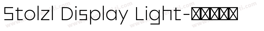 Stolzl Display Light字体转换
